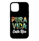 Pura Vida Costa Rica Tropical Wildlife Jungle Illustration Case for iPhone 12/12 Pro