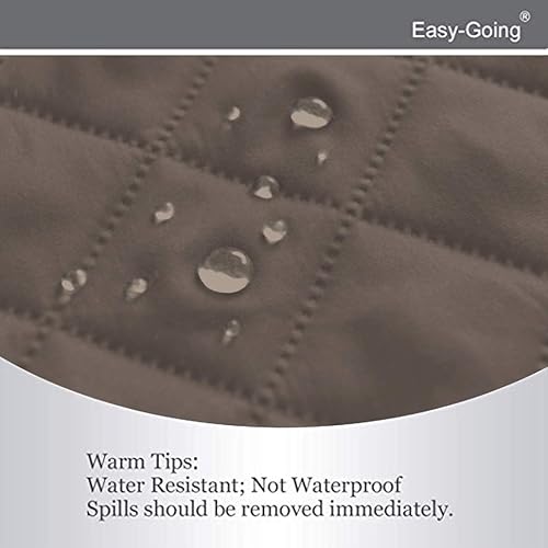 Miniatura 37 de Easy-Going - Funda reversible sobredimensionada para sofá de 3 cojines, protector de muebles resistente al agua con tubos de espuma para perros Gris
