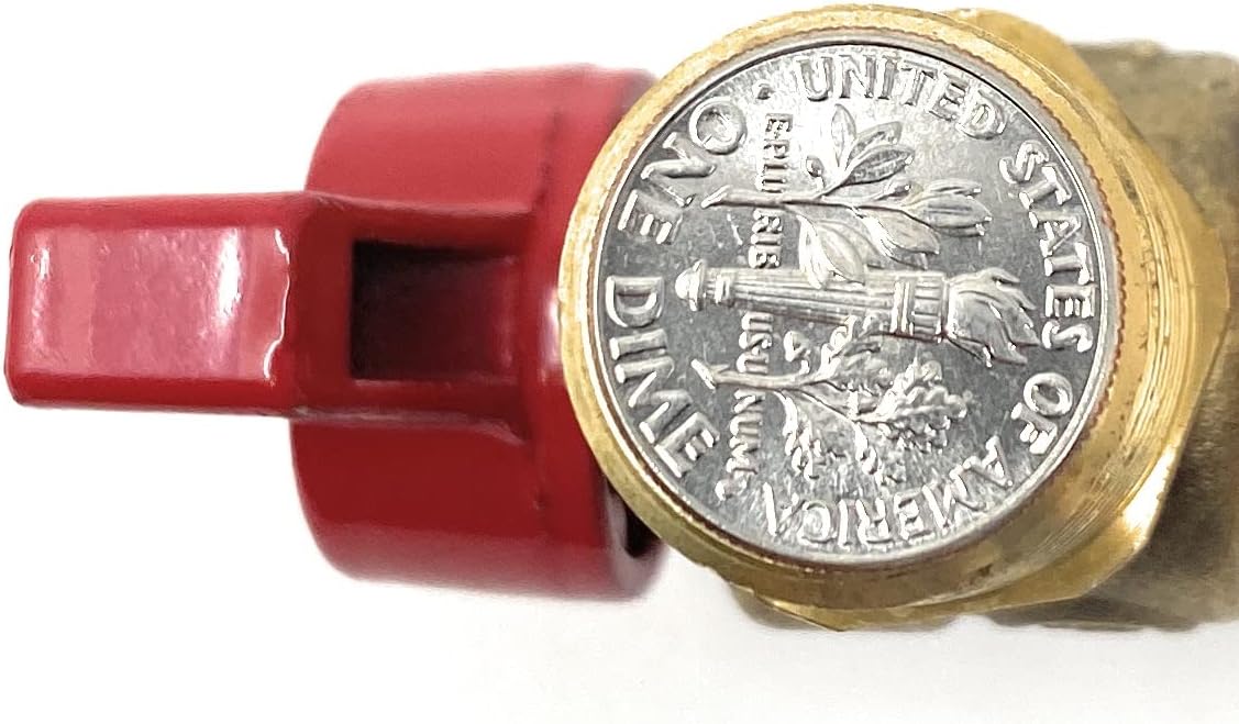 Brass Ball Hose Bibb Compares to Arrowhead Brass [79-210] 1/2" Male NPT MIP Inlet with 3/4 water hose outlet ideal for gardens, patios, boiler drain - Llave de Manguera Esfera Mariposa 1/2"