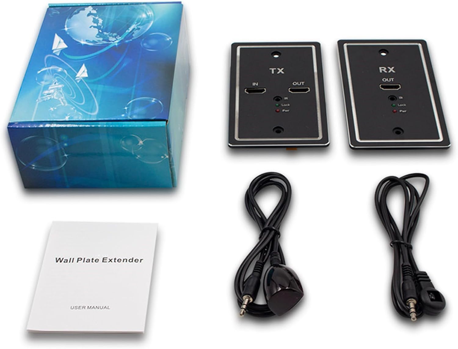 ordinarYone HDTV Wall Plate Extender for 1080P Video Stable Transmission Remote Control with Locking Indicators