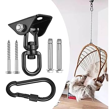 Amazon | 360°回転ハンモックハンギングセット ブランコ