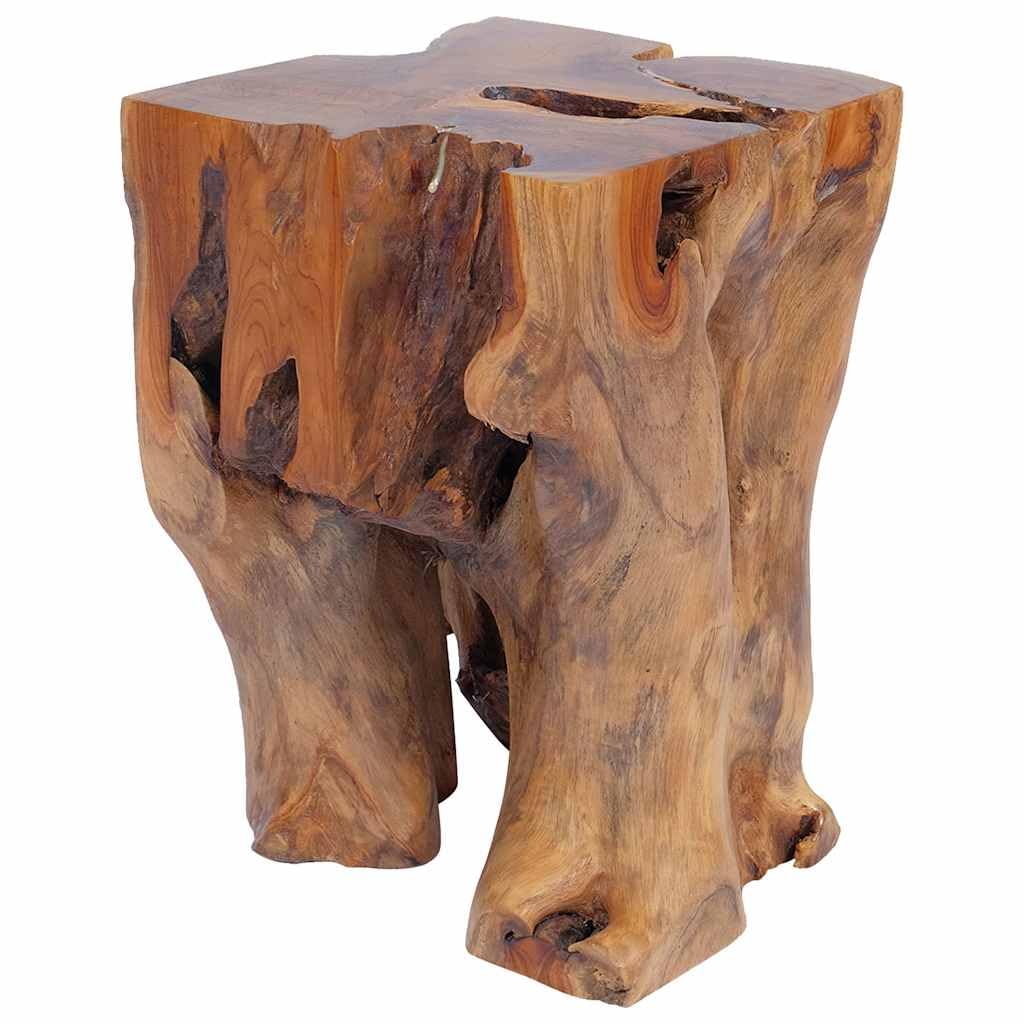 Generico Sgabello in Legno Massello di Teak,Marrone,18.35kg,243469