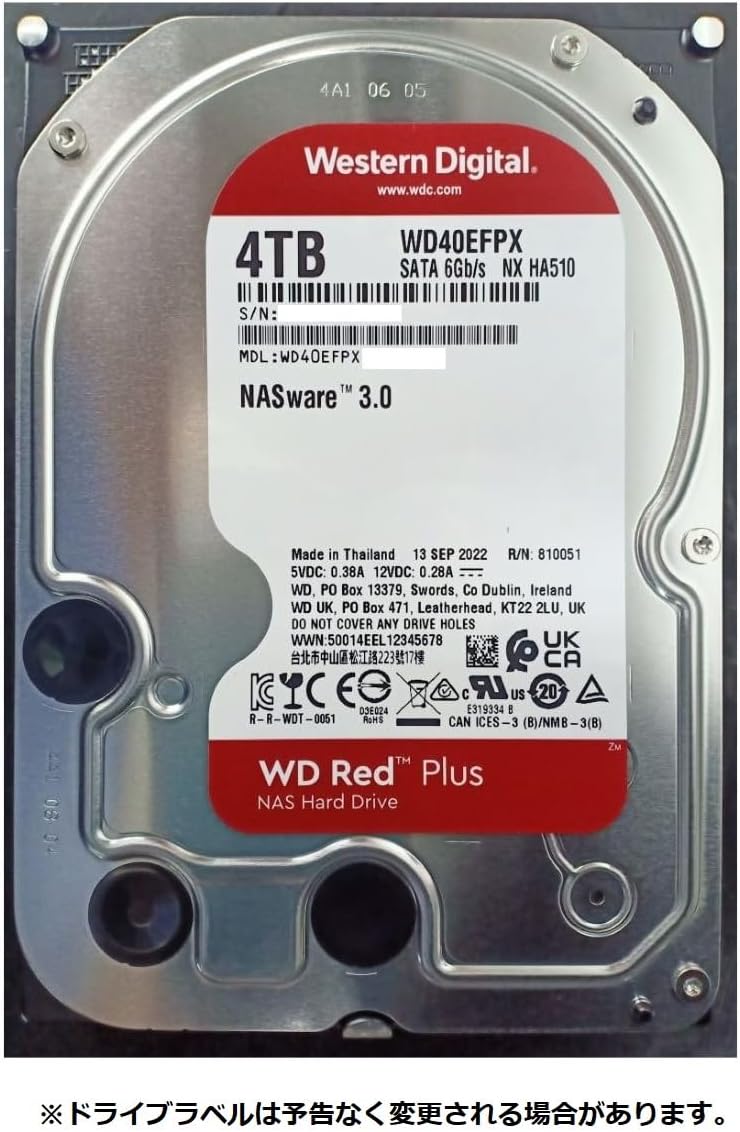 WD Red Plus 4TB NAS Hard Drive