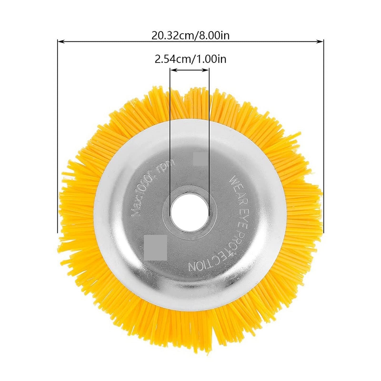 200mm głowica trymera Nylon pielenie kosa do zarośli głowica trymera do trawy ogród narzędzia tnące do kosiarka do trawy liny ze słomy narzędzia do przycinania fangzi (Material : Weeding head