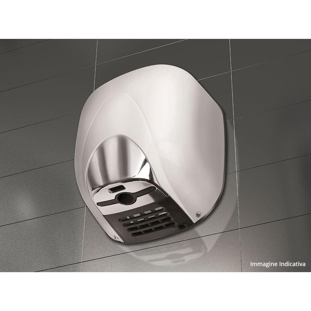 vama Asciugamani Elettrico con Fotocellula 1100W Ecostream BF Alluminio Bianco