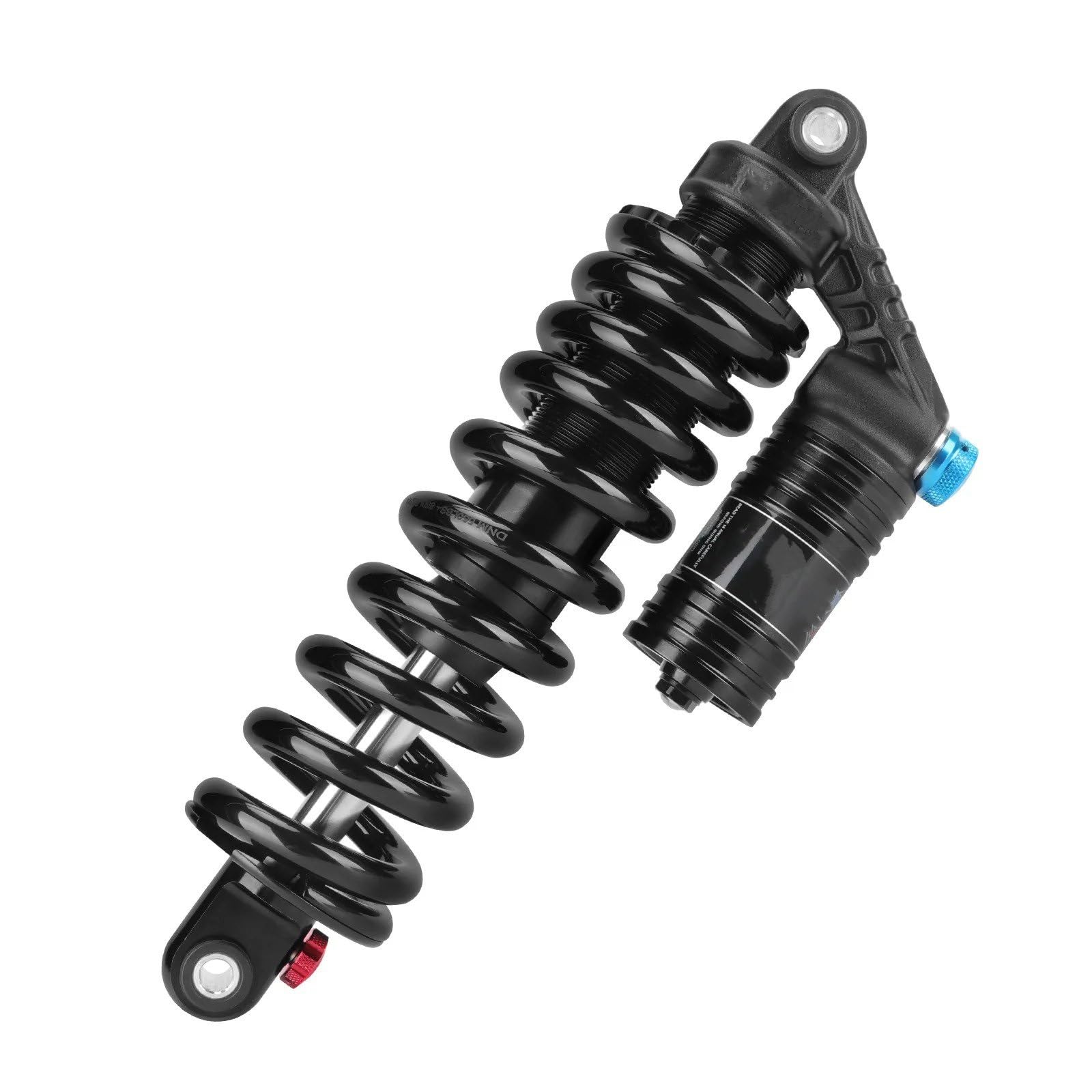 Amortiguador Eje Delantero Amortiguador Trasero Bicicleta Montaña con Resorte Aceite 265 Mm, Rebote Presión Aire Ajustable. Amortiguador Eje Trasero