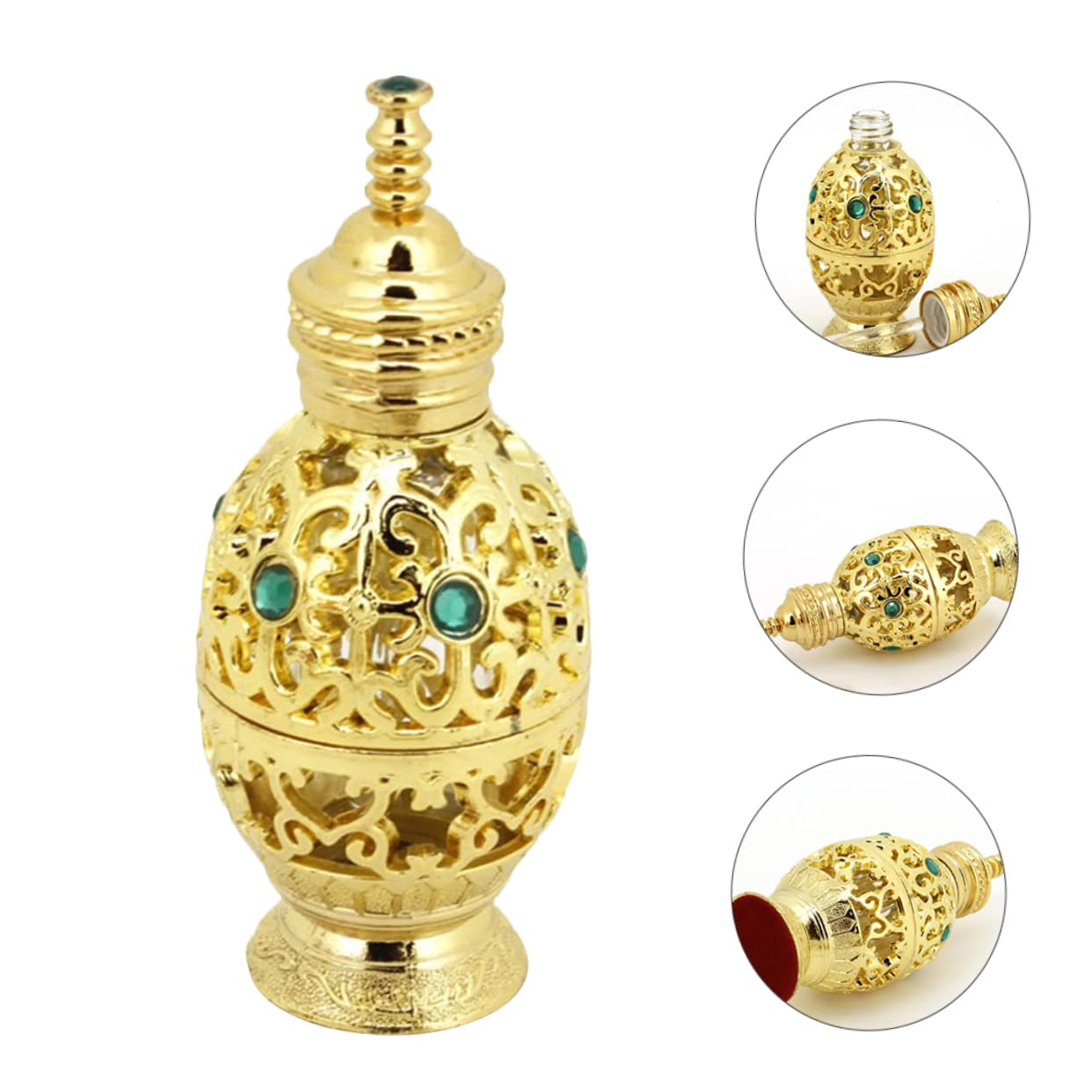 FRCOLOR 3stücke Nachfüllbare Parfümflasche Im Ananas-design Leere Glasflasche Für Ätherische Öle Parfüm Und Flüssigkeiten Leicht Und Tragbar Für Und Aromatherapie
