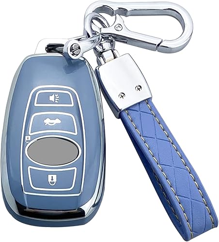 Key Fob Cover Case Compatible With Subaru Forester Outback Ascent Crosstrek BRZ Impreza STI Legacy WRX Accessories