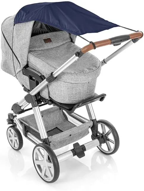 Reer Sun Shade for Stroller - Blue UV Protection for Baby Strollers
