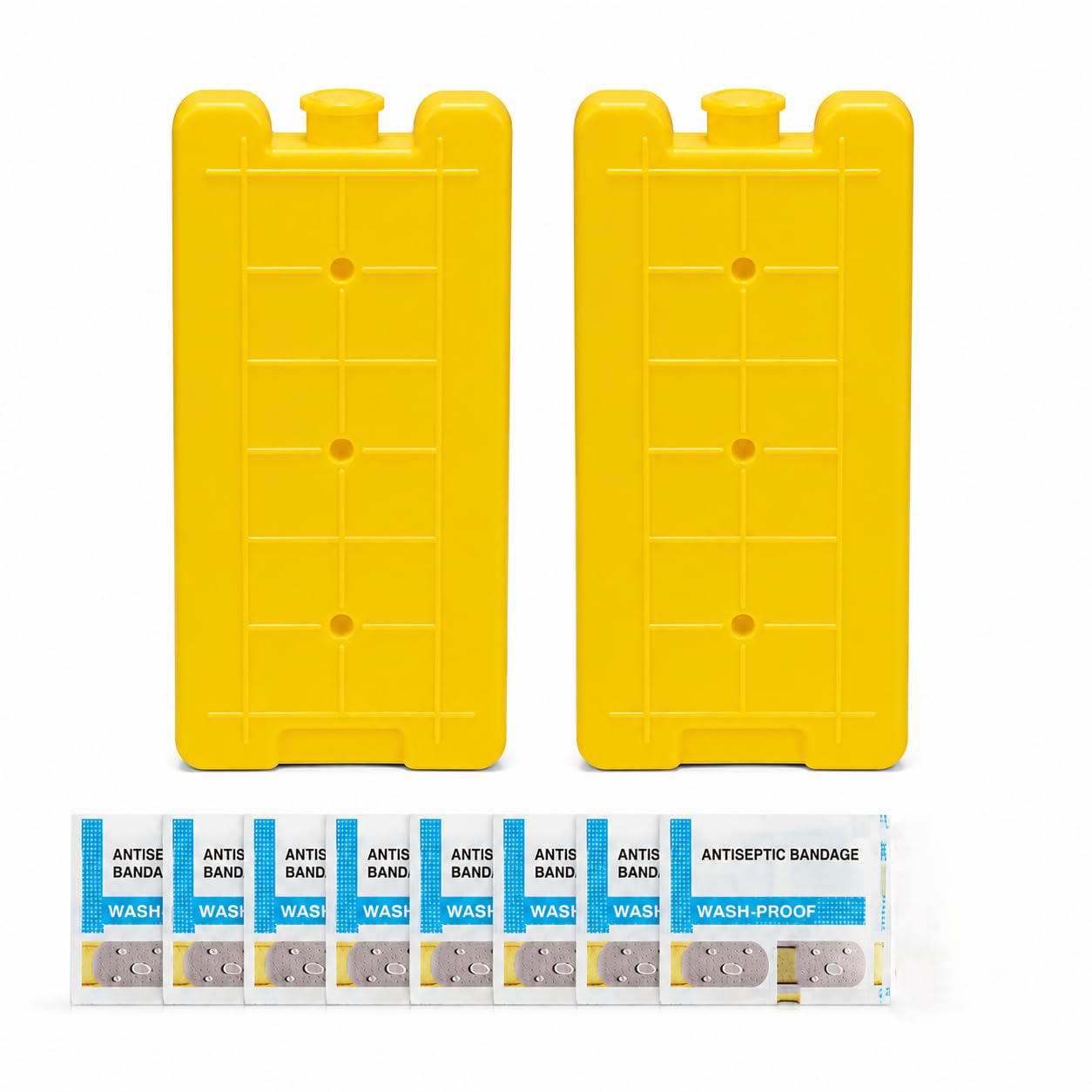 rakhecha Medical Stores Reusable Freezer Ice Blocks 2PCS | Leakproof Ice Packs for Lunch Boxes & Coolers | Long Lasting Cooling | Travel & Picnic | Free 8 Bandages Worth ₹24 | 400 ML-image-28