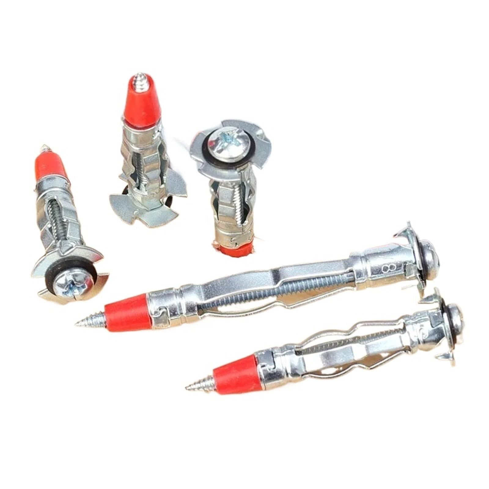 Mdsiokhj 30Pcs Expansion Screws 10/ Heavy Duty Molly Bolts Hollow Drive Wall Anchor Screws Kit Drywall Cavity Plug Dowel(35Mm,)