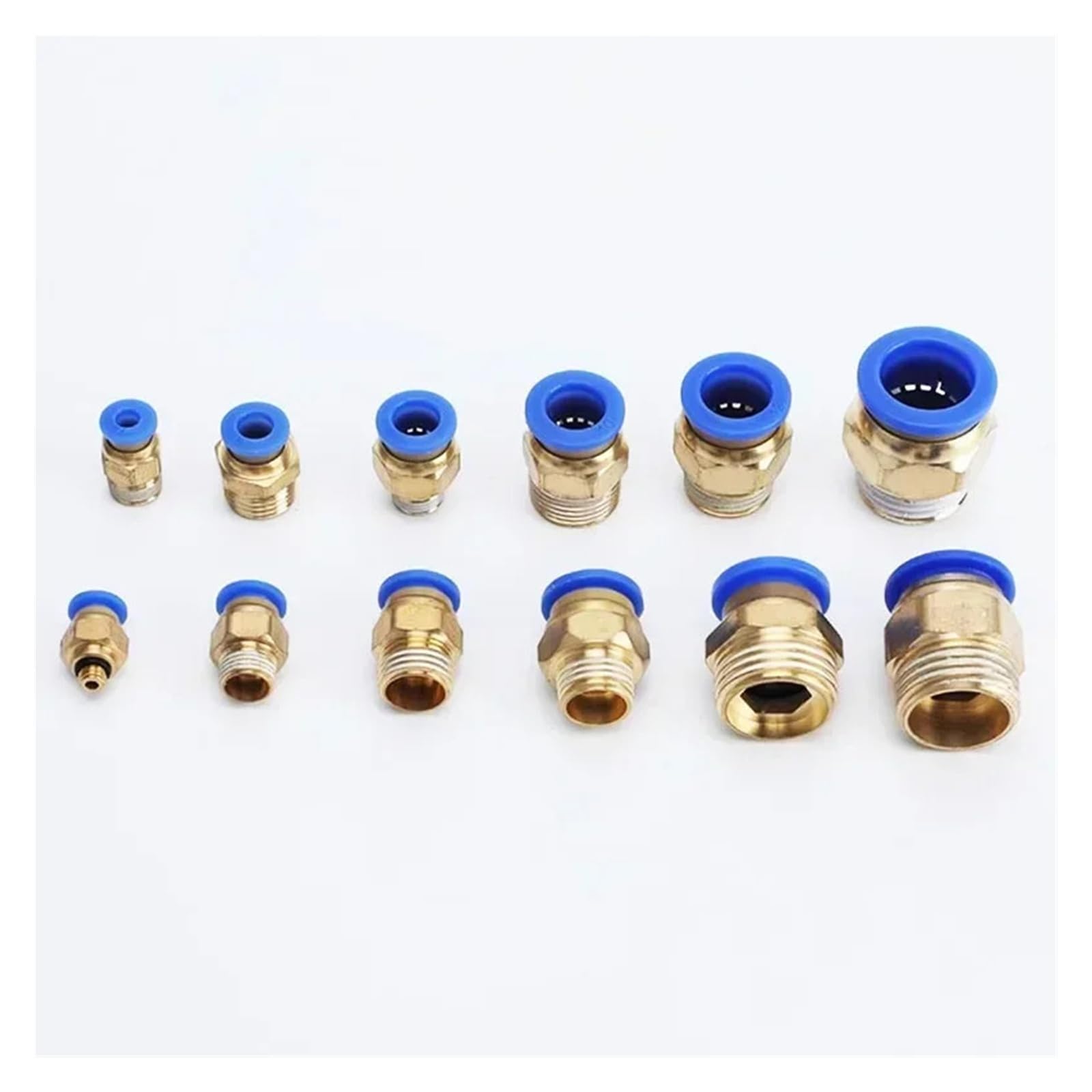 PC-Serie, Box, 4 mm, 6 mm, 8 mm, 10 mm, 12 mm, Luftverbindungsanschlüsse, Einsteckschlauch, pneumatische Verschraubung, 1/4, 1/8, 1/2 Schnellkupplungen