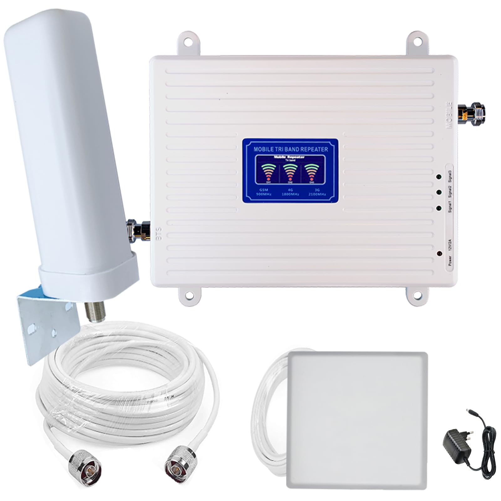Amplificateur de signal GSM 4G 3G 2G LTE WCDMA, 900/1800/2100MHz, bande 1/3/8