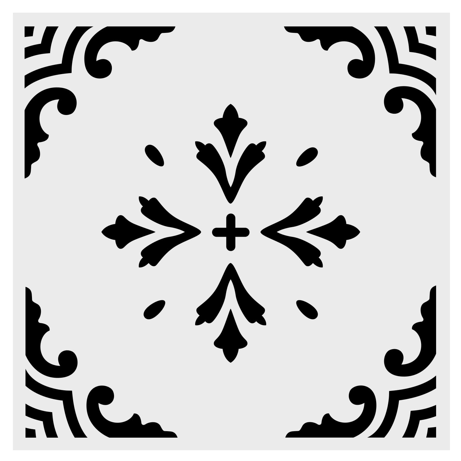 LYMSSESSWall Stencils for Painting Large Pattern 12" x 12", Reusable Large Floor Stencils, Simple Tile Stencils for Decor (NS4)