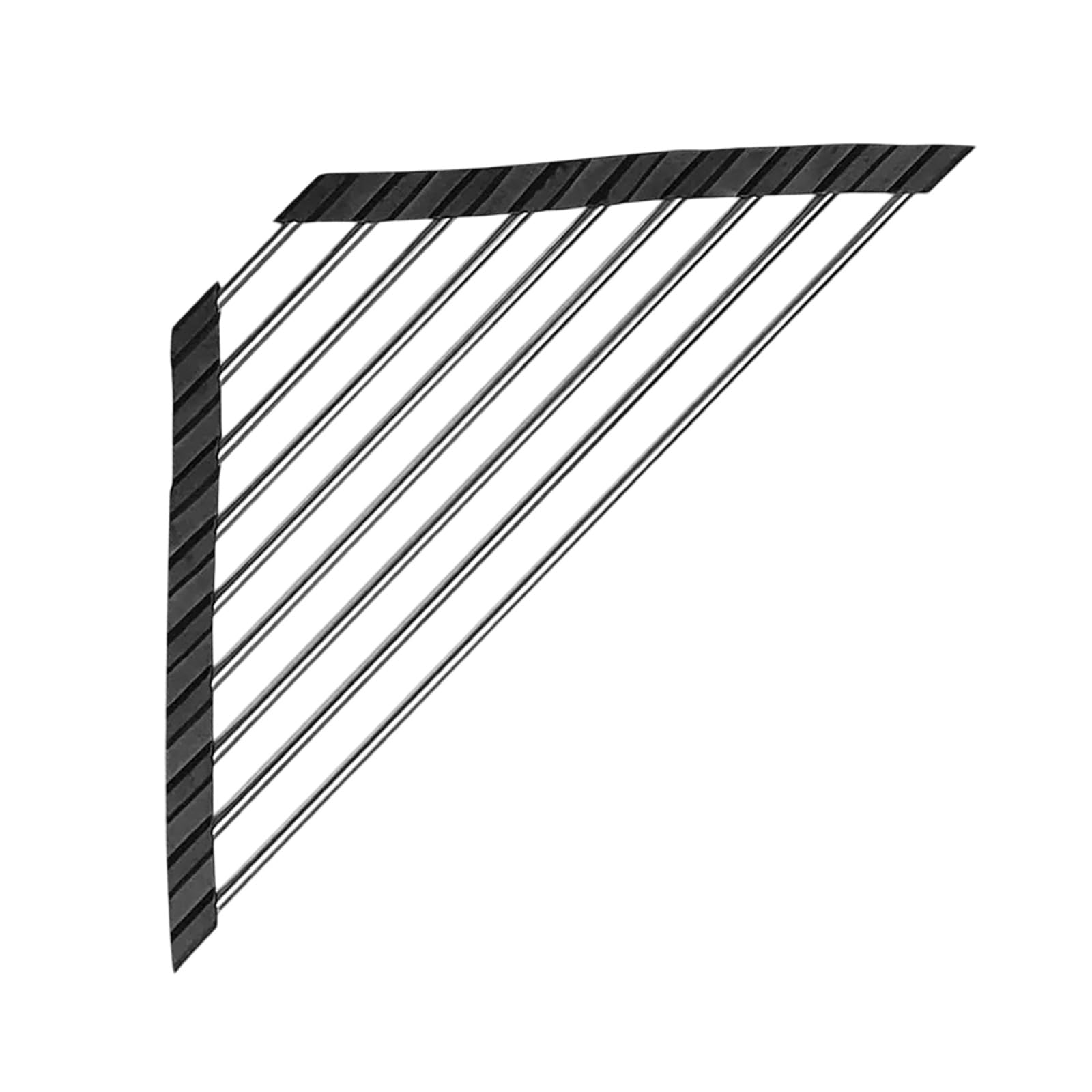 Kaeltsyn Compact Triangle Drainer for Kitchens Corner Fit Most Sinks with Sturdy Construction Corner Drainer Space Saving Rack