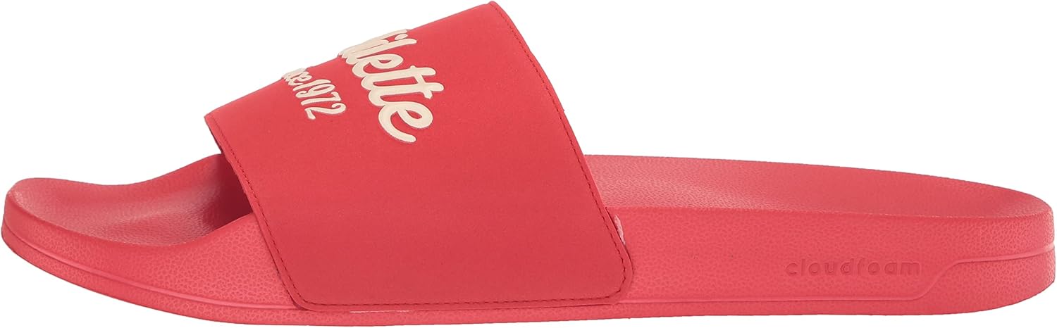 adidas Unisex-Adult Adilette Slides Sandal, 5.5 15 Vivid Red/Wonder White/Vivid Red