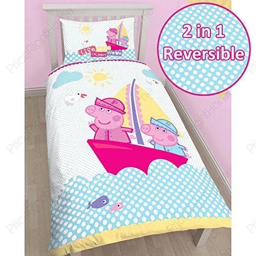 peppa pig cot bed cover