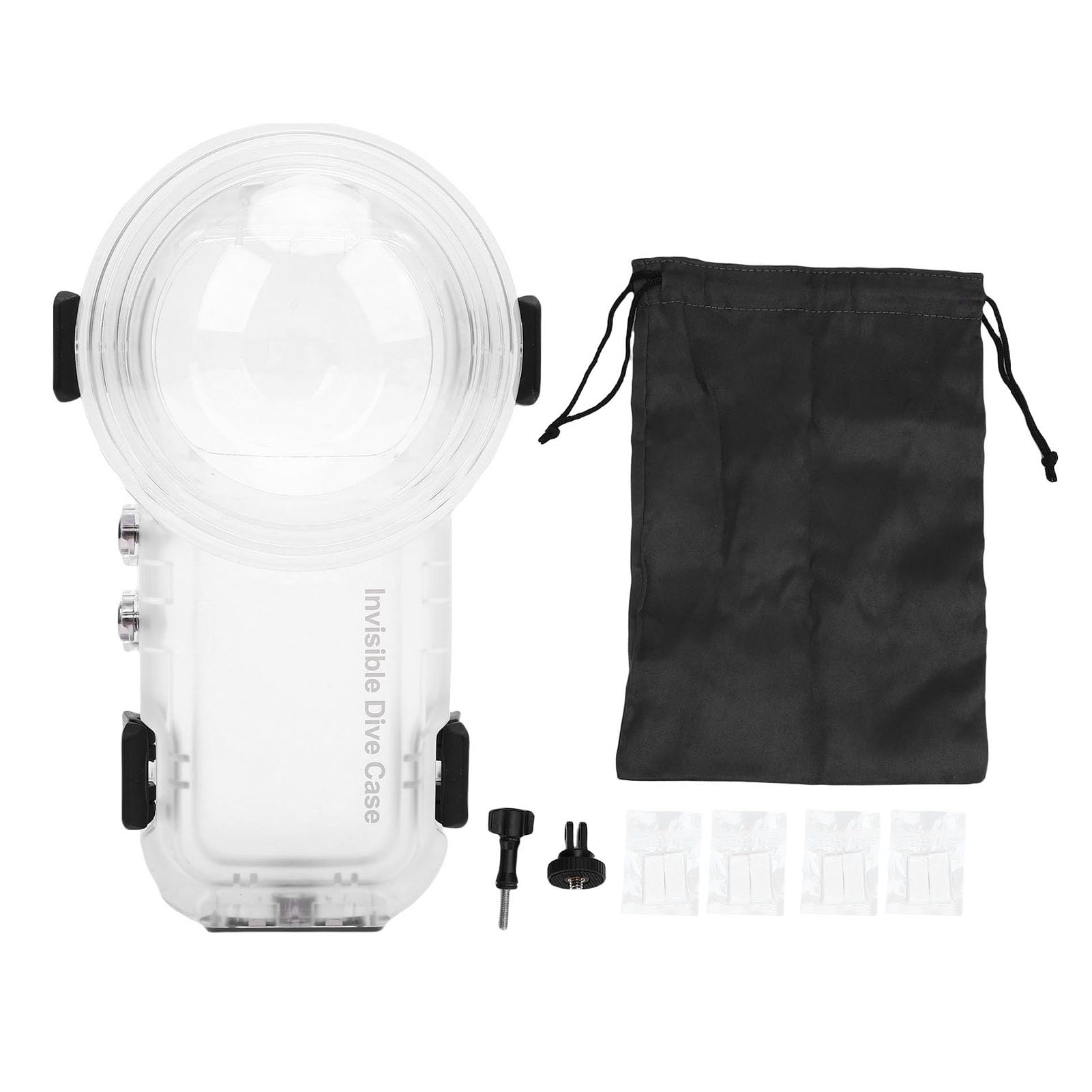 Fabater Cámara de Buceo Estuche Sellado Alta Transmitancia 60M Impermeable para Snorkeling Actividades de Natación PC de Silicona