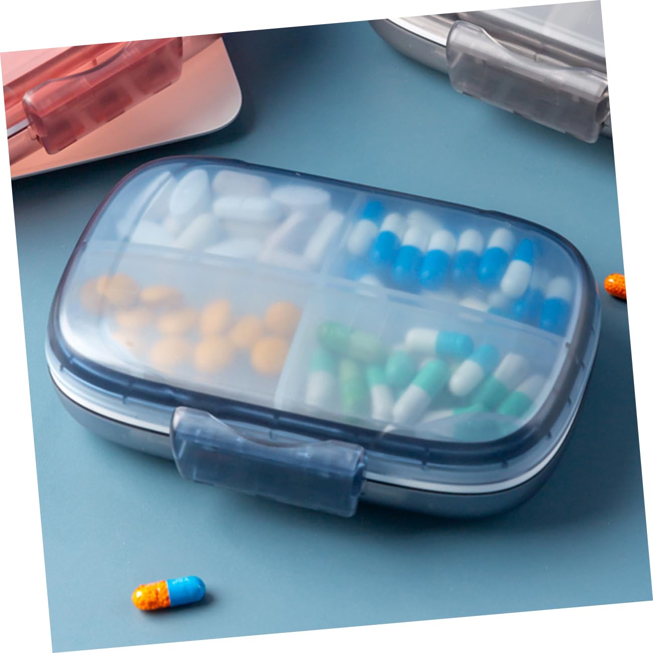 PACKOVE 5piezas Organizador De para Estuche Portátil Compartimentos Caja De Almacenamiento para y Gran Capacidad Color