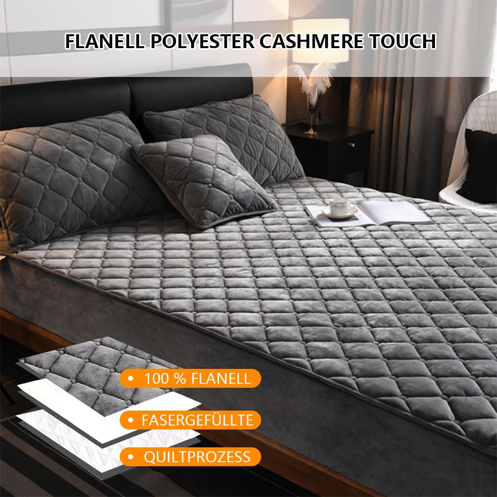 HAIBA Spannbettlaken 120x200cm+30cm - Thermo Warm Microfaser