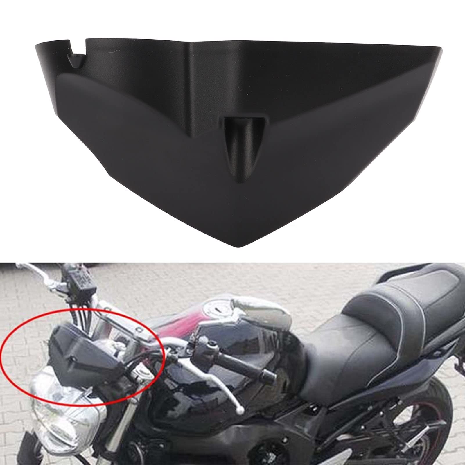 Qiilu Couvercle de Jauge de Compteur de Vitesse, Remplacement de Boîtier Arrière de Tachymètre de Couverture Arrière de Compteur de Vitesse de Moto pour FZ1 FZ1N FZ6 FZ6N