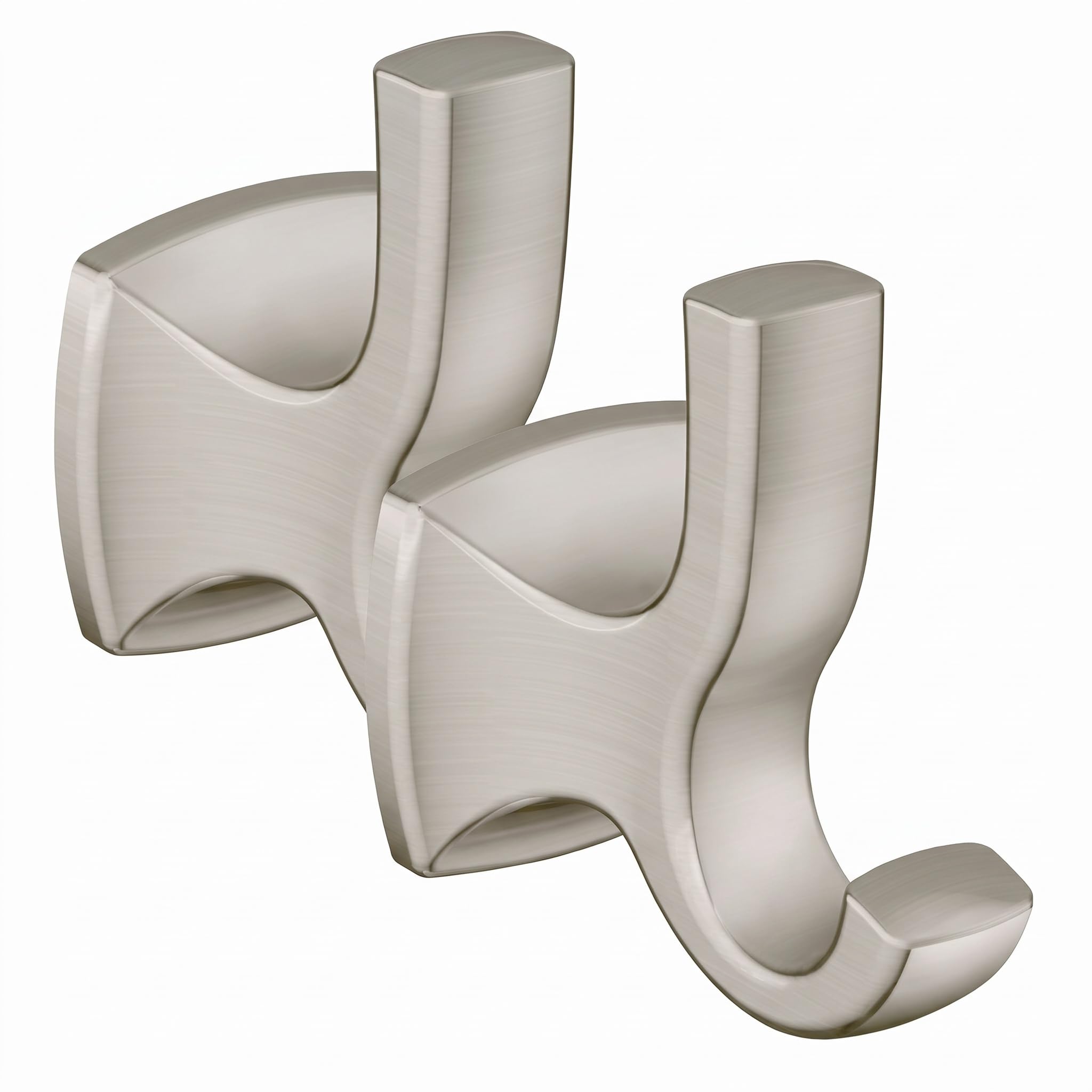 Moen Voss Collection Brushed Nickel Pivoting Toilet Paper Holder, Wall Mounted Double Post Toilet Tissue Holder, YB5108BN — Amazon image 9