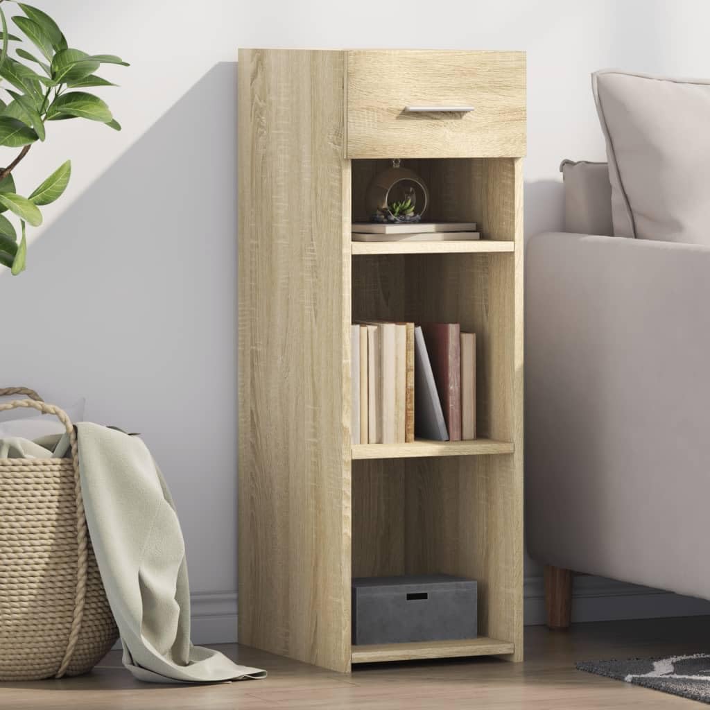 Credenza in rovere Sonoma, 30 x 42,5 x 93 cm, comò con cassetto
