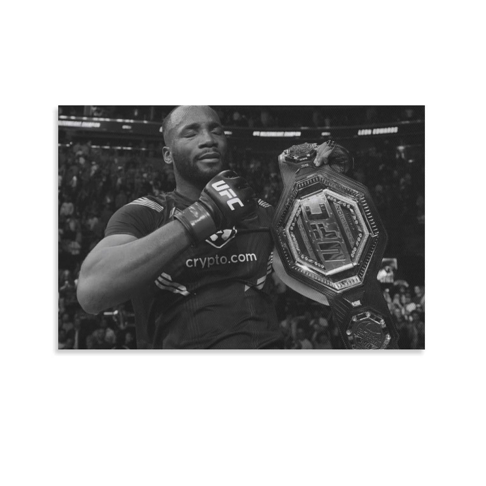 ASUIU Leon Edwards Canvas Poster Wall Art Poster Prints Home Decor Picture Canvas Painting Posters 24x36inch(60x90cm)