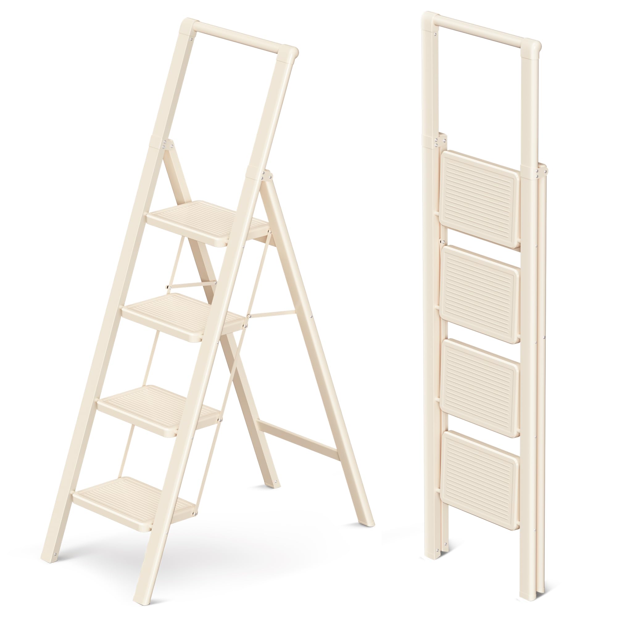 Photo 1 of GameGem 4 Step Ladder, Foldable Step Stool with Widened Anti-Slip Pedal