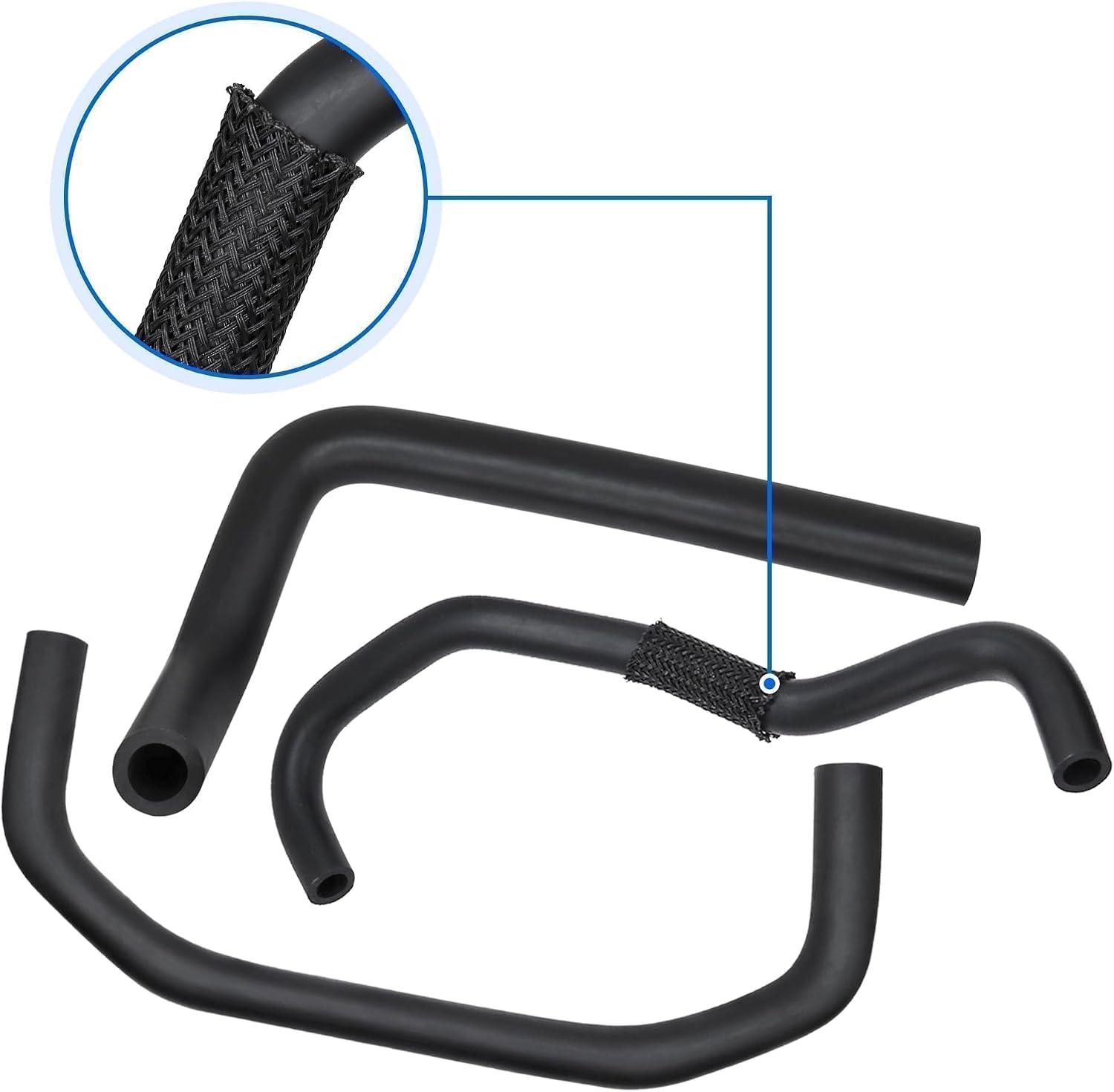 3PCS Breather Hoses Fit for Nissan Pathfinder 2005-2012/Frontier 2005-2019/Xterra 2005-2015/NV 2005-2020 4.0L Engine PCV Valve Hose Replace# 11823-EA20A 11826-ZL80B 11826-EA200