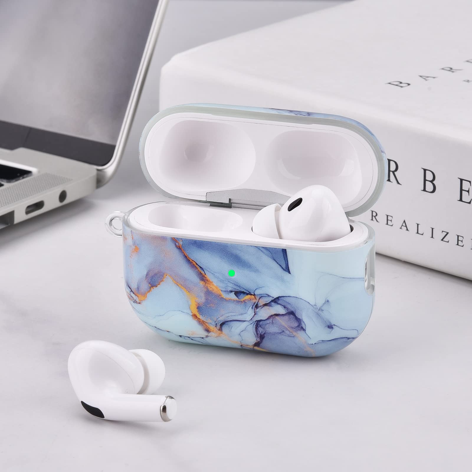 Airpods ケース Airpods2 マーブル 可愛い ハード 防水 マーブルAirPodsケース【AirPods・AirPods2】 - 激安手帳型