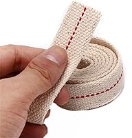 Vista 3 de 3 rollos de mecha de algodón plana fuerte, 12 pulgada para linterna de aceite, estufa de quemador de queroseno, lámpara de aceite de iluminación