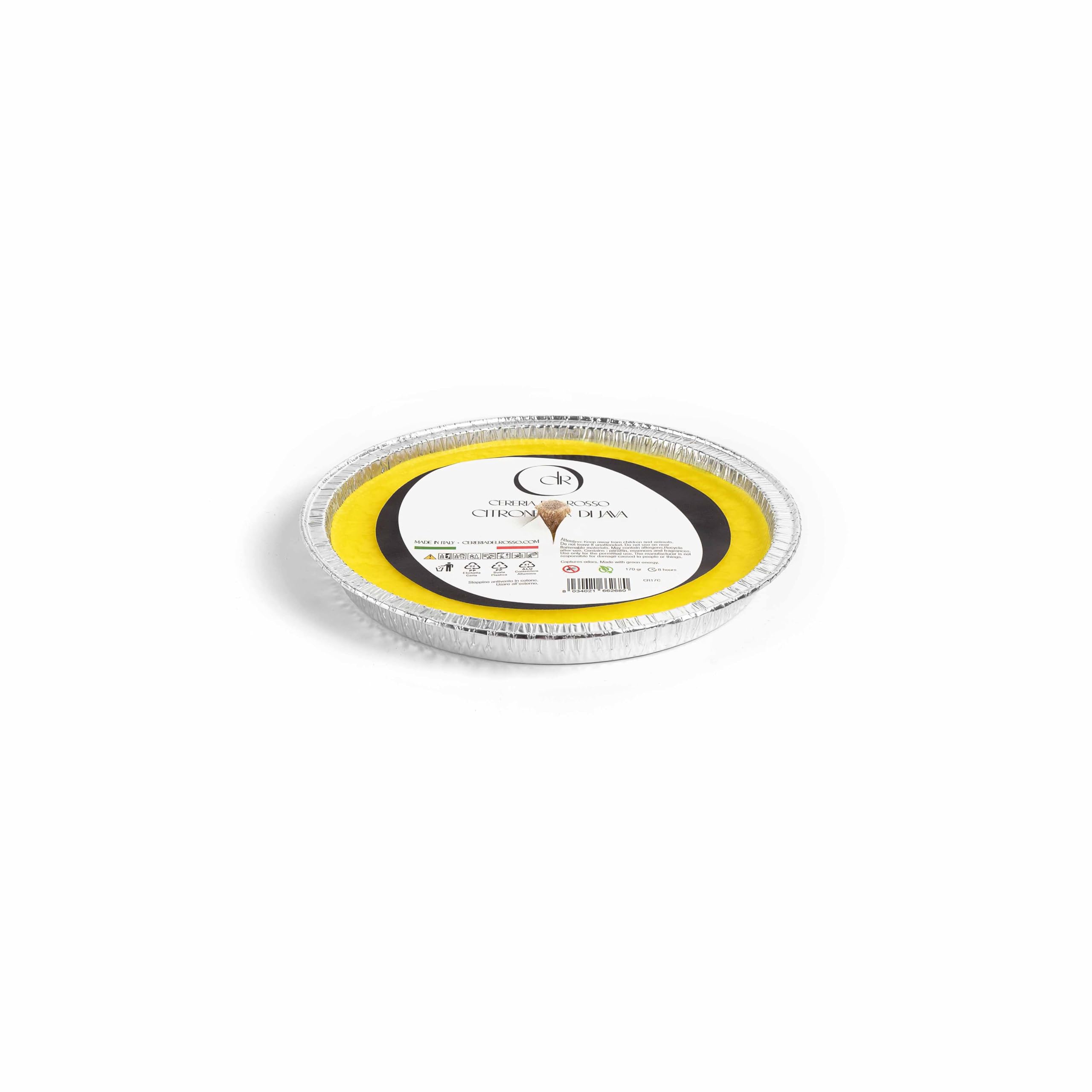 Cereria Del Rosso – candela alla citronella -fiaccola in alluminio antizanzare da 14 cm- set 60 pezzi- antivento – made in italy – durata 5 ore.