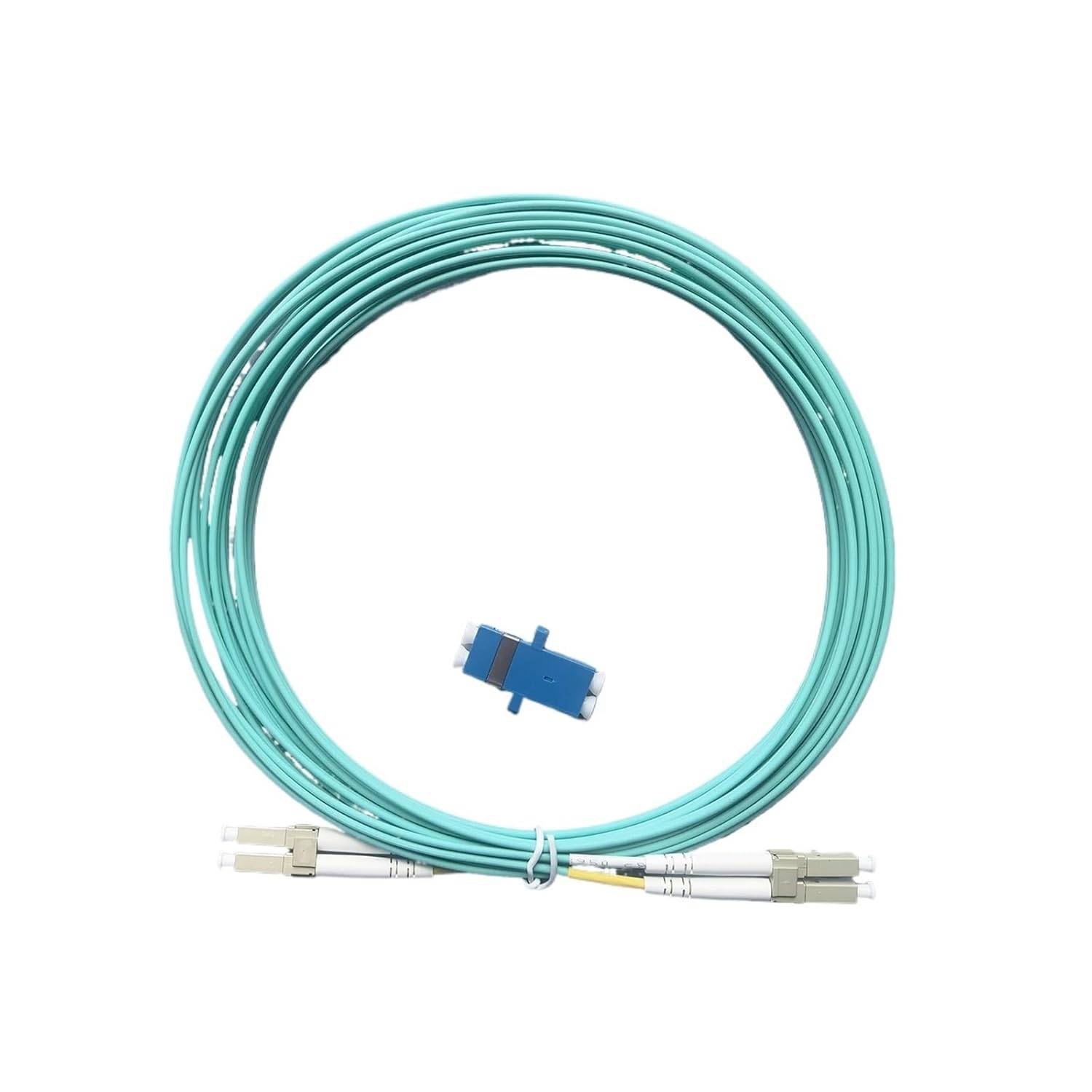 LC/UPC-LC-UPC Fiber Optic Patch Cable OM3 Duplex Multimode Duplex 1.6mm FTTH Indoor(1M OM3 Duble LC)