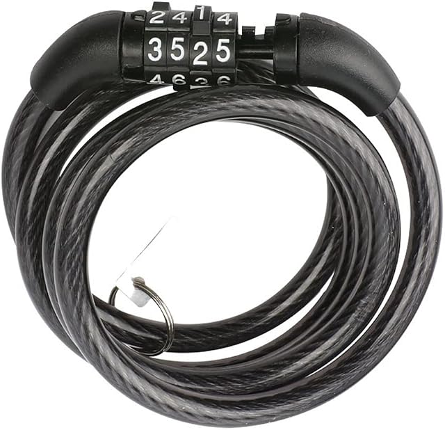 Combination Lock Safety Chain Lock Detachable Cycling Lock for Bike and Motorcycle and Gate Fence