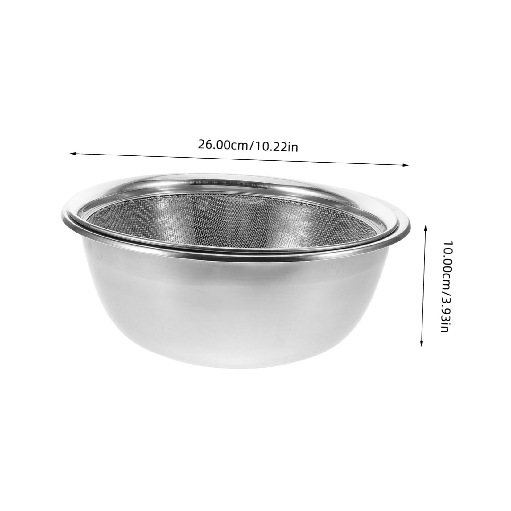 Colador de Arroz de Acero Inoxidable, Cesta de Drenaje Plata