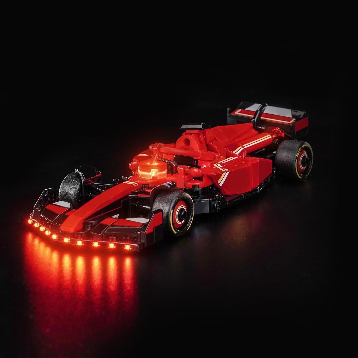 Upgraded Led Light Kit Compatible with Lego Ferrari SF-24 F1 Race Car Building Set, Lights Decoration Compatible with Lego 77242 (Model Not Included)