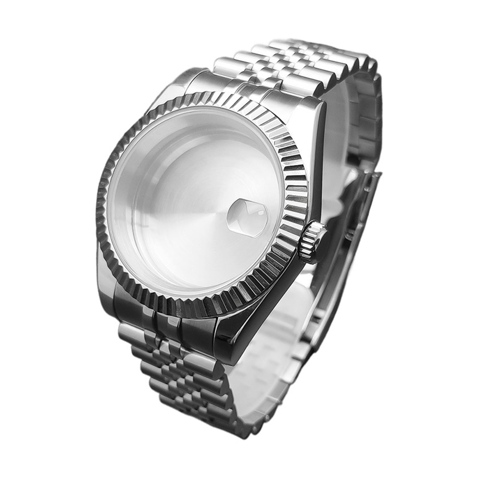 36 mm/39 mm szafirowe szkło męskie etui na zegarek nadaje się do ruchu NH35 NH36 NH34 wodoodporna stal nierdzewna