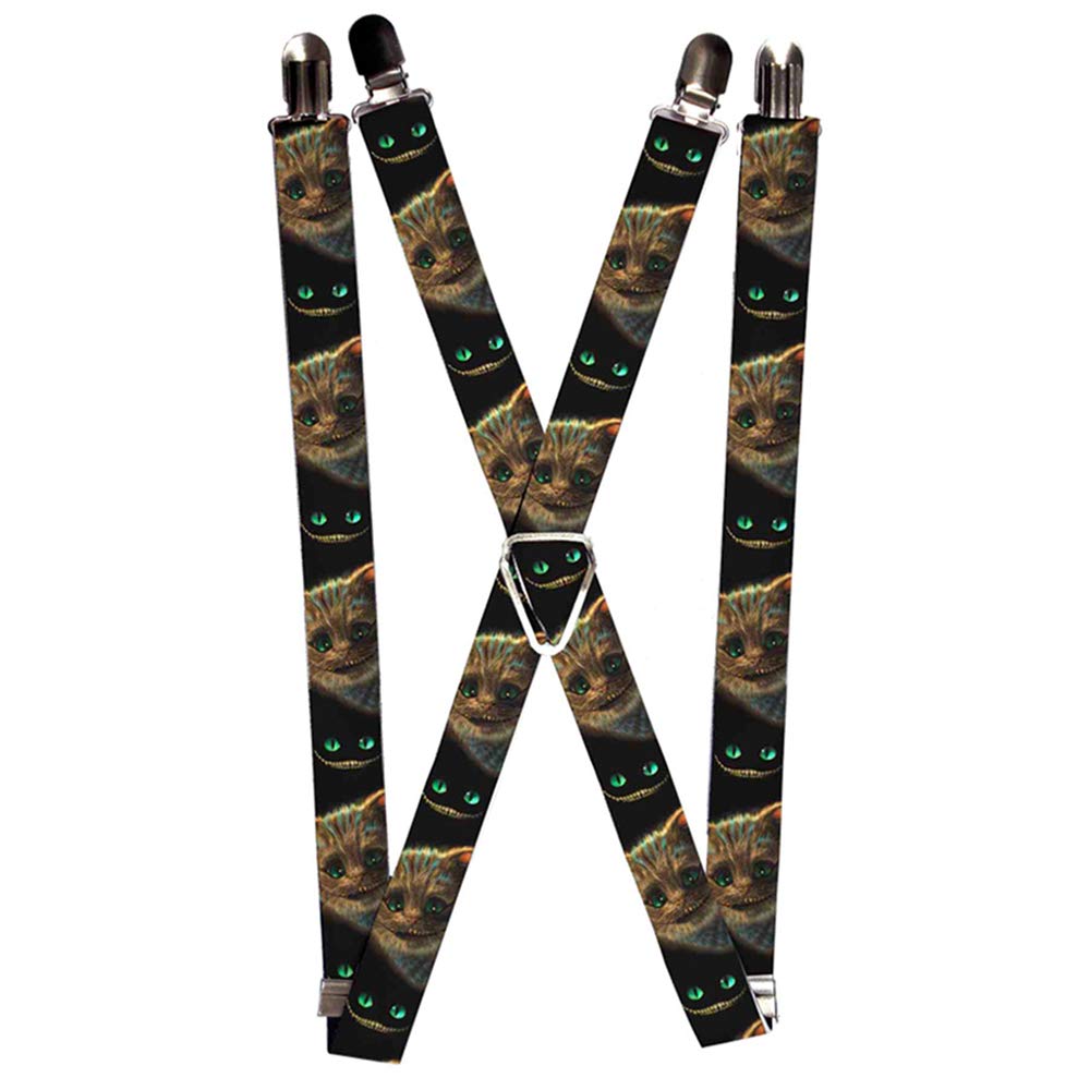 Buckle-Down mens Buckle-down - Alice in Wonderland Suspenders, Multicolor, 3.5 x 2.5 US
