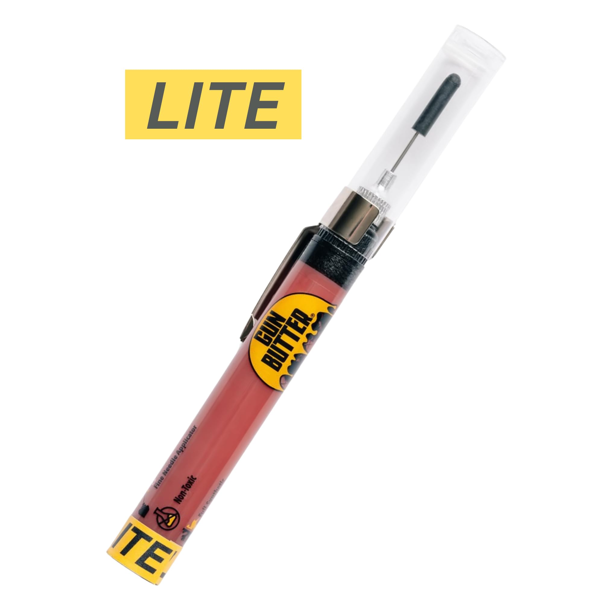 Gun Butter LITE Pen Oiler (1/4 fl oz) - All Purpose Gun Lubricant Pen Oiler & Gun Cleaner | Gun Oil for Bores, Pistols, Rifles & Firearms | Superior Durability in All Weathers and Temperatures