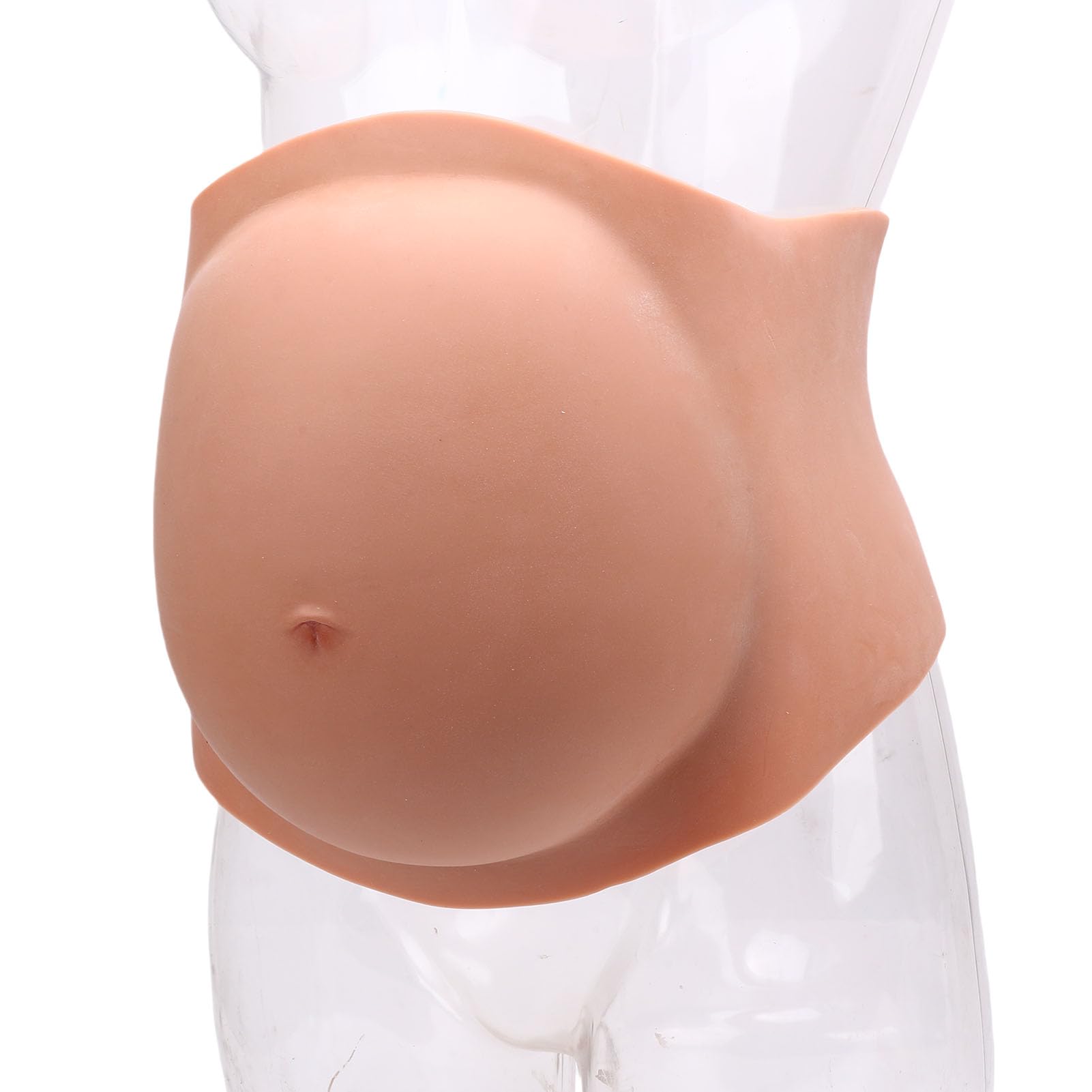 TIKATARER Barriga de Silicona para Embarazadas, Barriga de bebé Ligera y Ajustable, Artificial con Cierre Táctil, Ideal para Fiestas de Disfraces, Actuaciones y Fotografía (YELLOW) — view 7