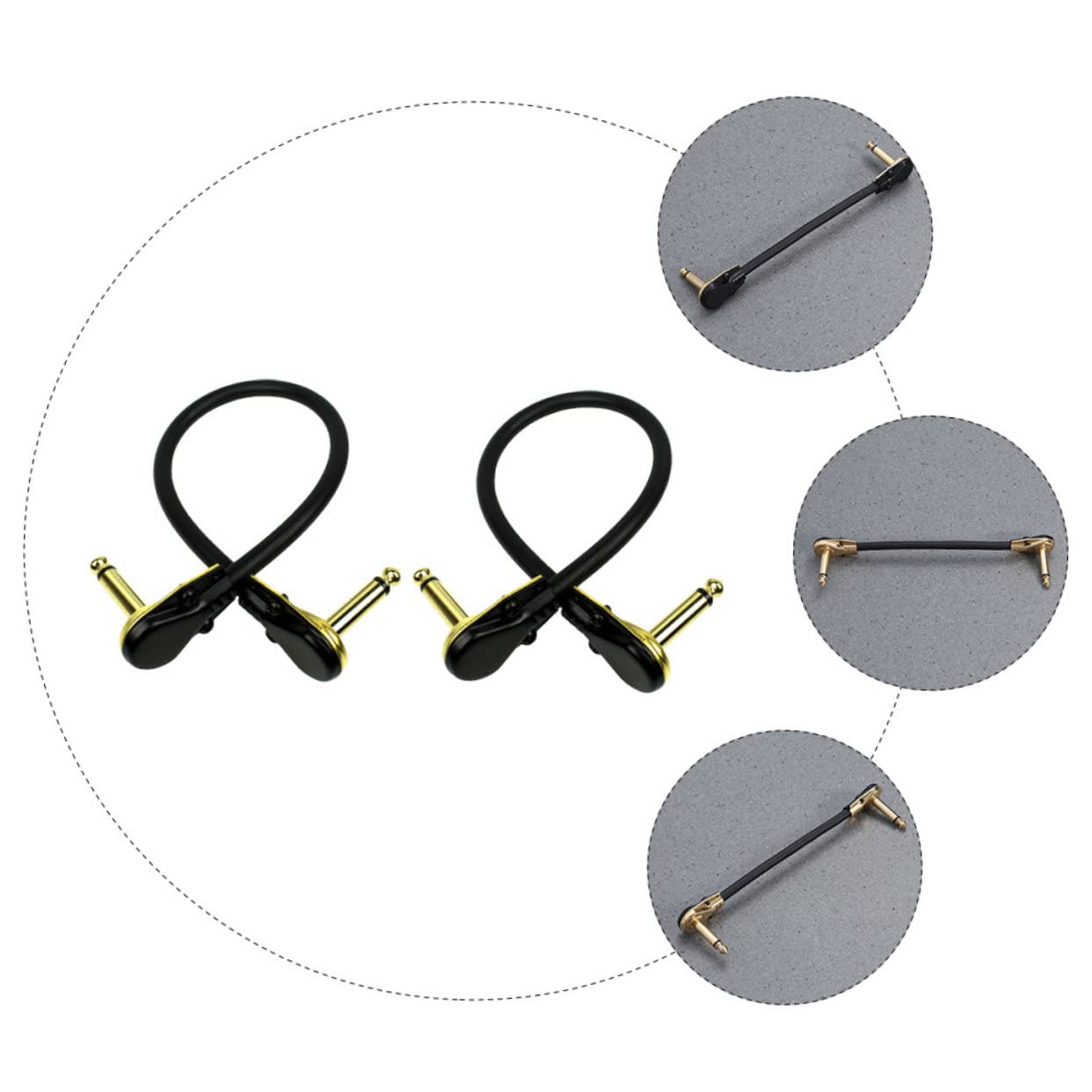 ibasenice Lot De 3 Câbles De Guitare En Cuivre Haute Fidélité Pour Guitare Électrique Câble De Basse Haute Fidélité Réduction Du Bruit Flexible Et Facile À Installer 2 Pièces X 3