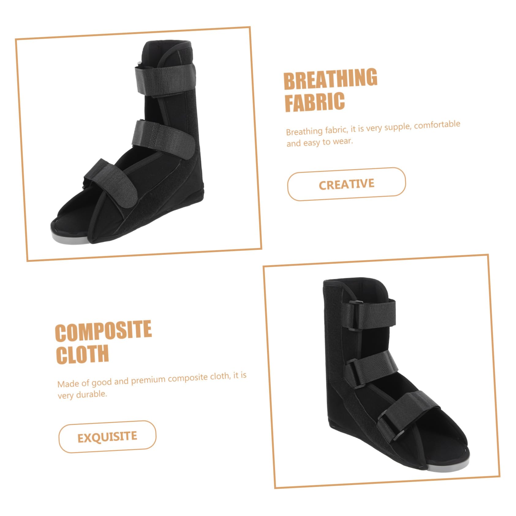 NULYLU Foot Stabilizer Boot Ankle Brace Support Walking Shoe Boot Multi-functional Fixing Shoe for Ankle Fixation