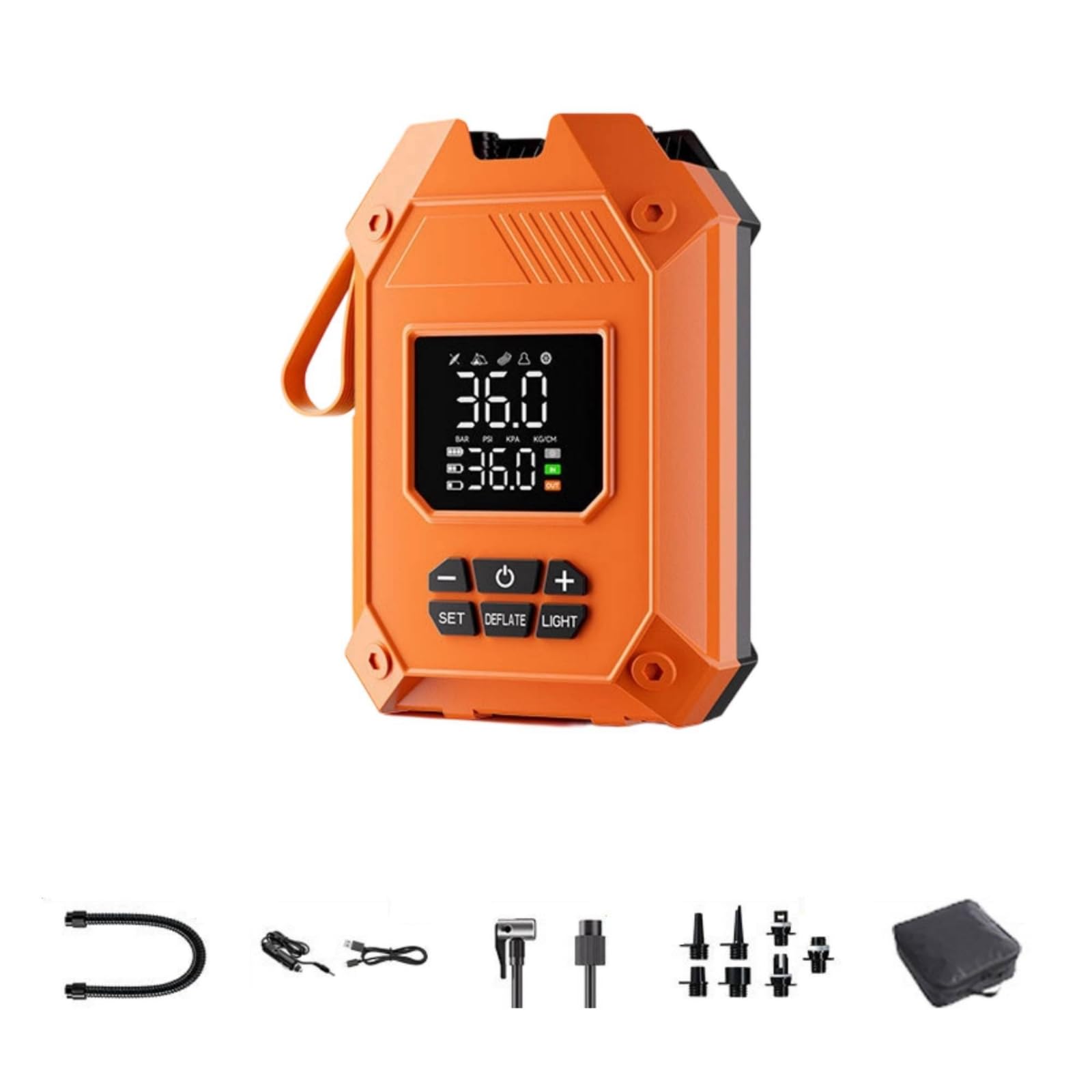 Sharplace Stand-up Paddleboard Pumpe mit Digitalanzeige Wiederaufladbare Kabellose Luftpumpe Automatisch für Camping
