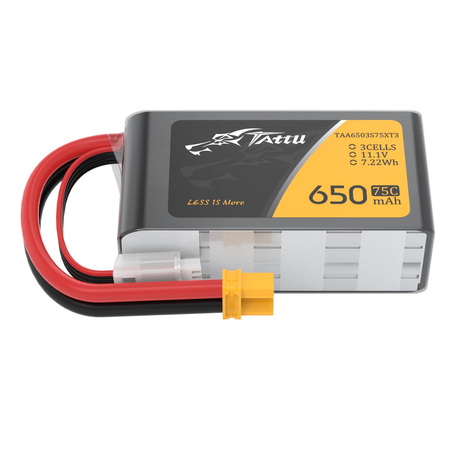 Tattu 3S 650mAh 11.1V 75C 3S1P Lipo Pack akumulator z wtyczką XT30 do drona UAV FPV wyścigi RC Quadrocopter rozmiar 100 do 180