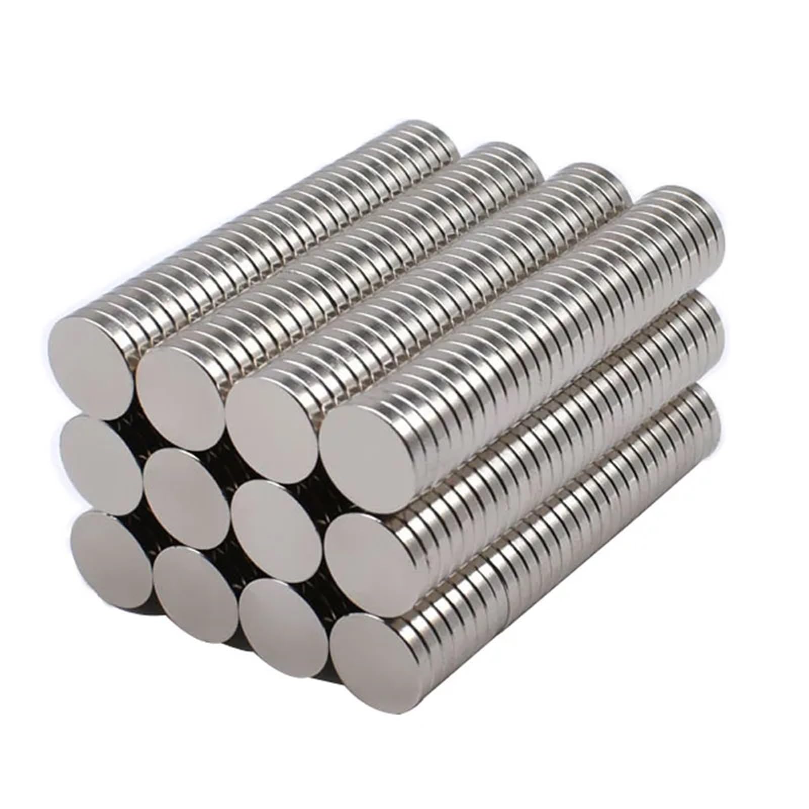 Imán redondo de 12 mm de diámetro, 12 x 1, 12 x 2, 12 x 3, 12 x 4, 12 x 5, 12 x 6 mm, imanes superfuertes de neodimio NdFeB, imán de disco pequeño permanente N35 (12 x 10 mm, 50 unidades)