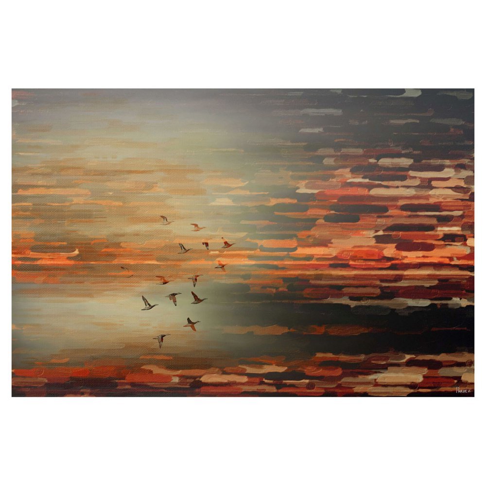 Parvez Taj Night Flight Painting Print on Wrapped Canvas -
