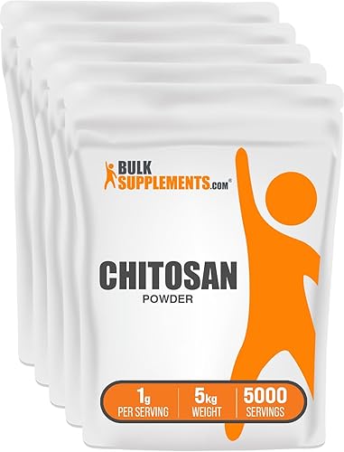 BulkSupplements. com Chitosan Powder - Suplementos de quitosano para apoyo renal - Suplemento de fibra - Suplemento renal - Suplemento de colesterol