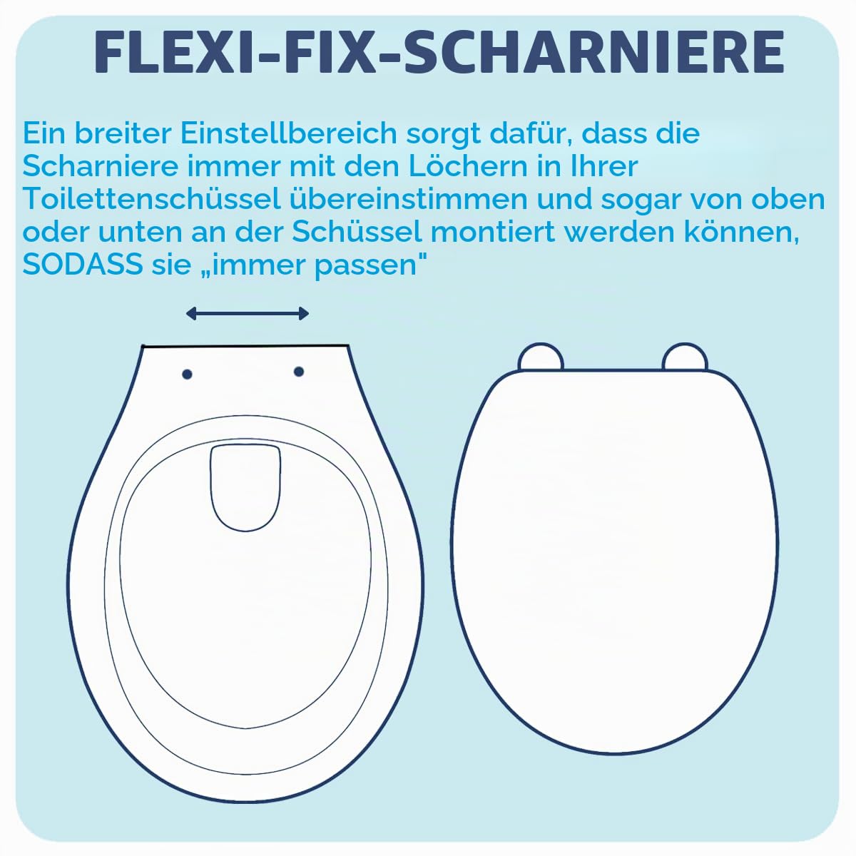 Croydex Kirkstone Toilettendeckel mit Absenkautomatik aus Holz – Flexi-Fix Einfache Montage - Schnellverschluss für einfache Reinigung – Antibakterieller klodeckel - Grau mit schwarzen Scharnieren