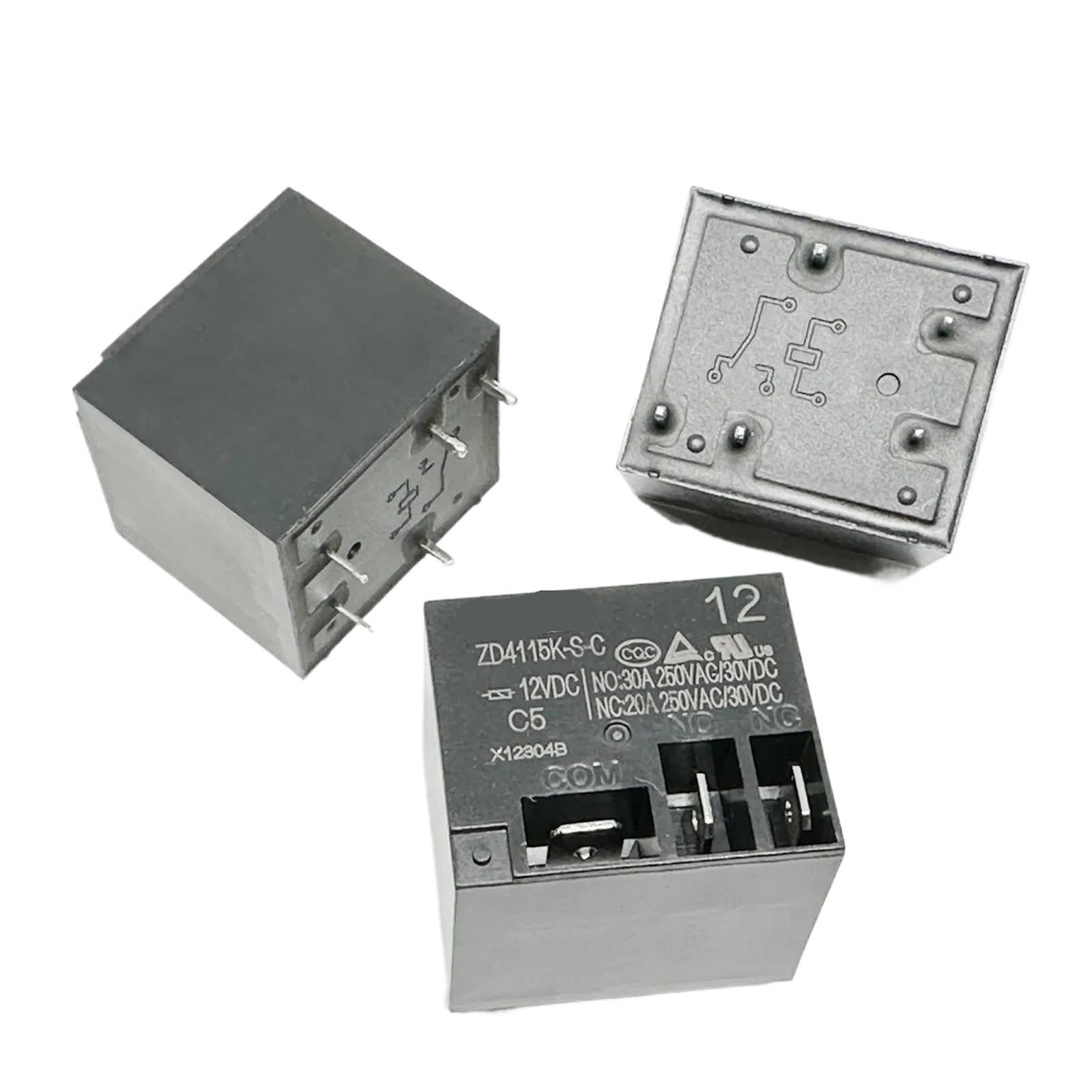Yzwrwrmktb One Color 1Pc Zd4115k-S-C 12V 30A Relay 5Pins